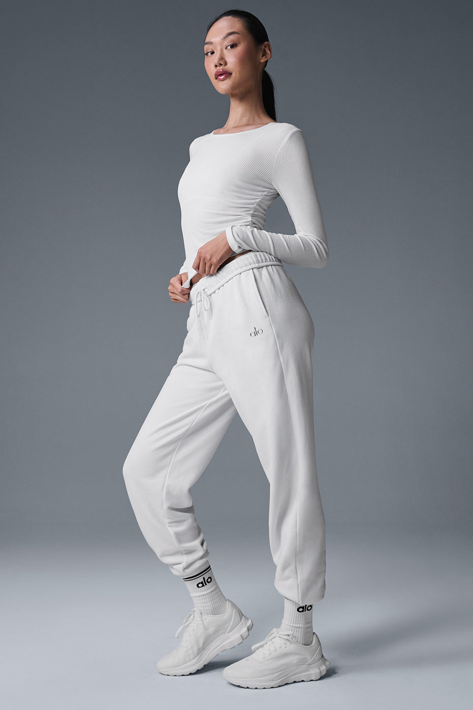 Gather Long Sleeve - White image 4