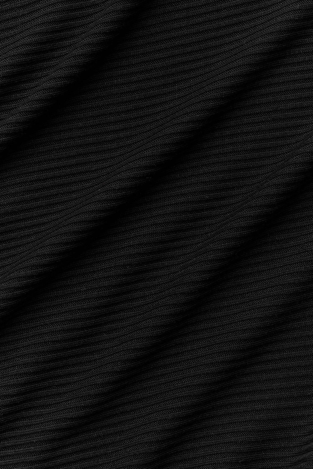 Ribbed Cropped Whisper Cardigan - Black image 7