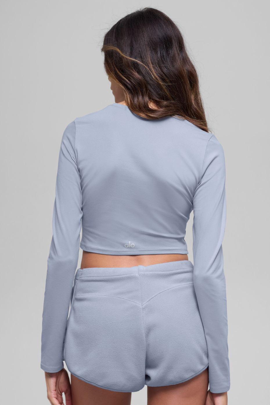 Alosoft Crop Finesse Long Sleeve - Winter Frost image 2
