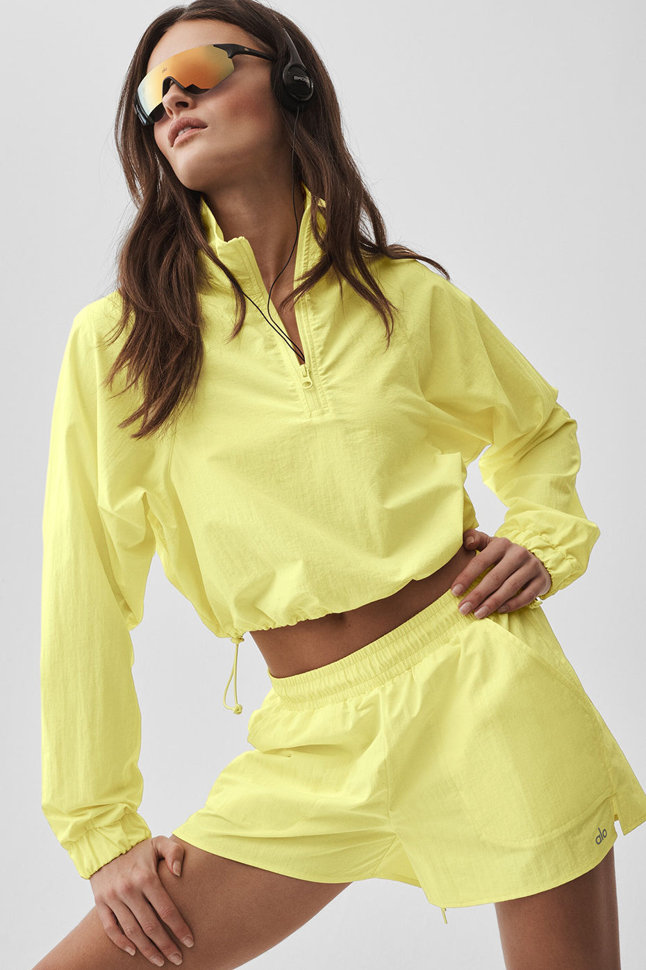 Cropped 1/4 Zip Alumni Pullover - Sunshine image 4
