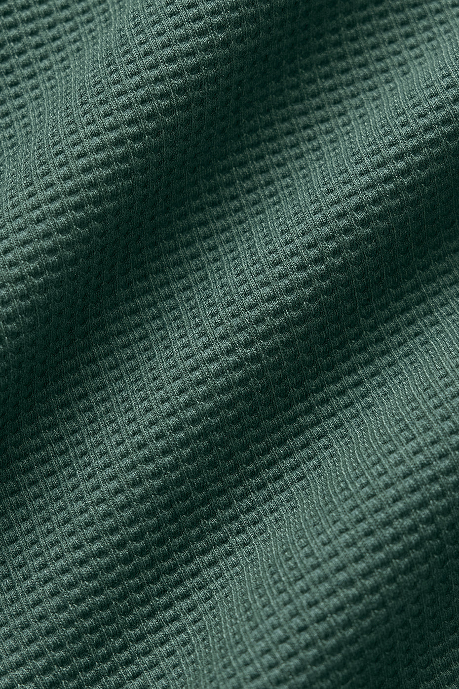 Waffle Weekend Escape Mock Neck Long Sleeve - Clover Green image 6