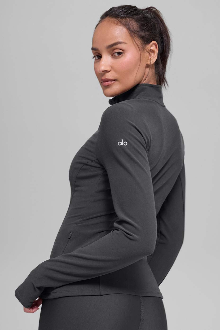 Alosoft 1/2 Zip Rapid Pullover - Anthracite image 2