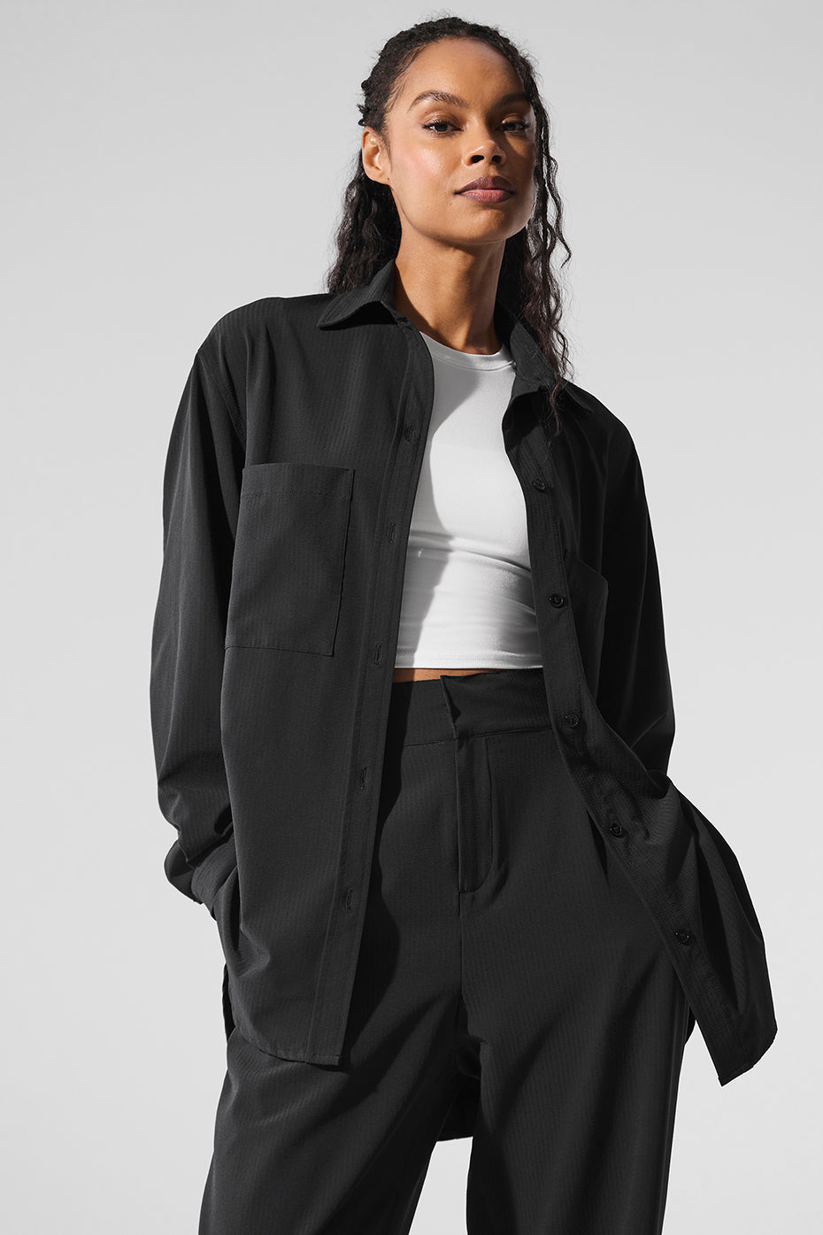 Dreamscape Button Down Long Sleeve - Black image 4