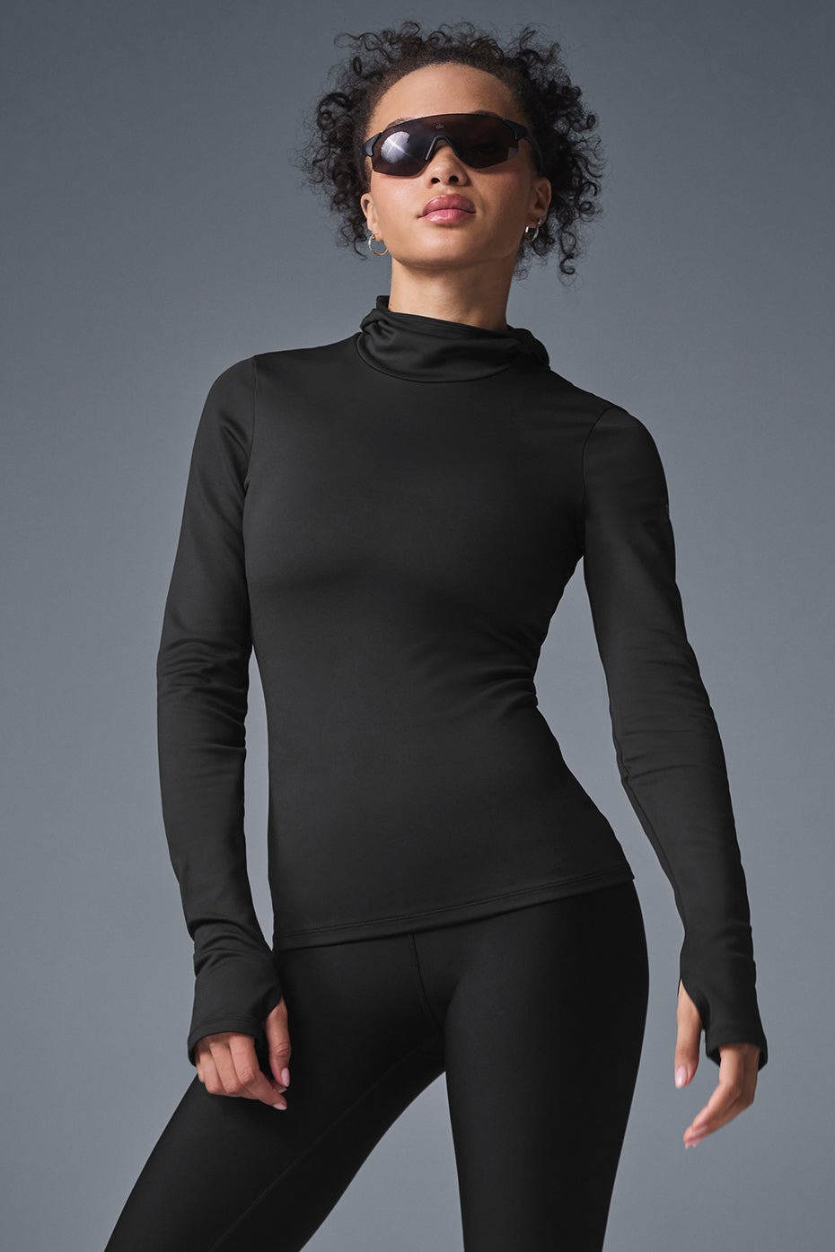 Airlift Winter Warm Hooded Runner - Black image 1