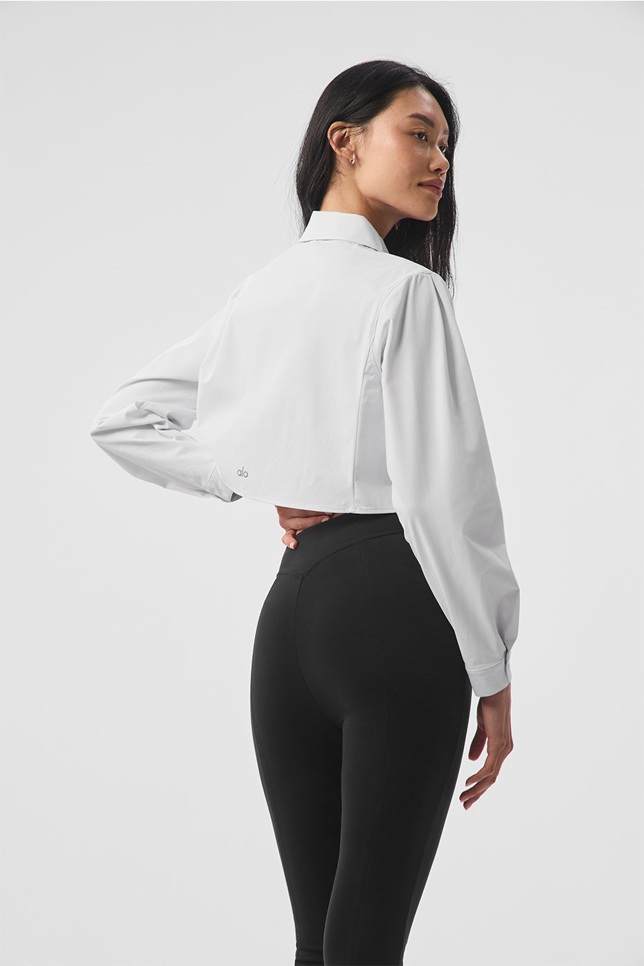 Cropped Take Me Out Button Up - White image 2