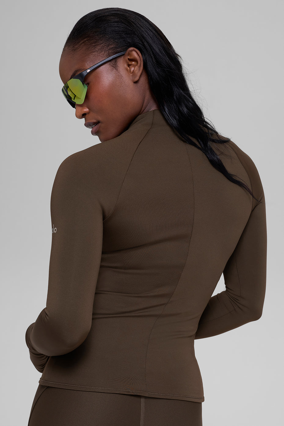 Airlift Winter Warm 1/4 Zip Long Sleeve - Espresso image 4