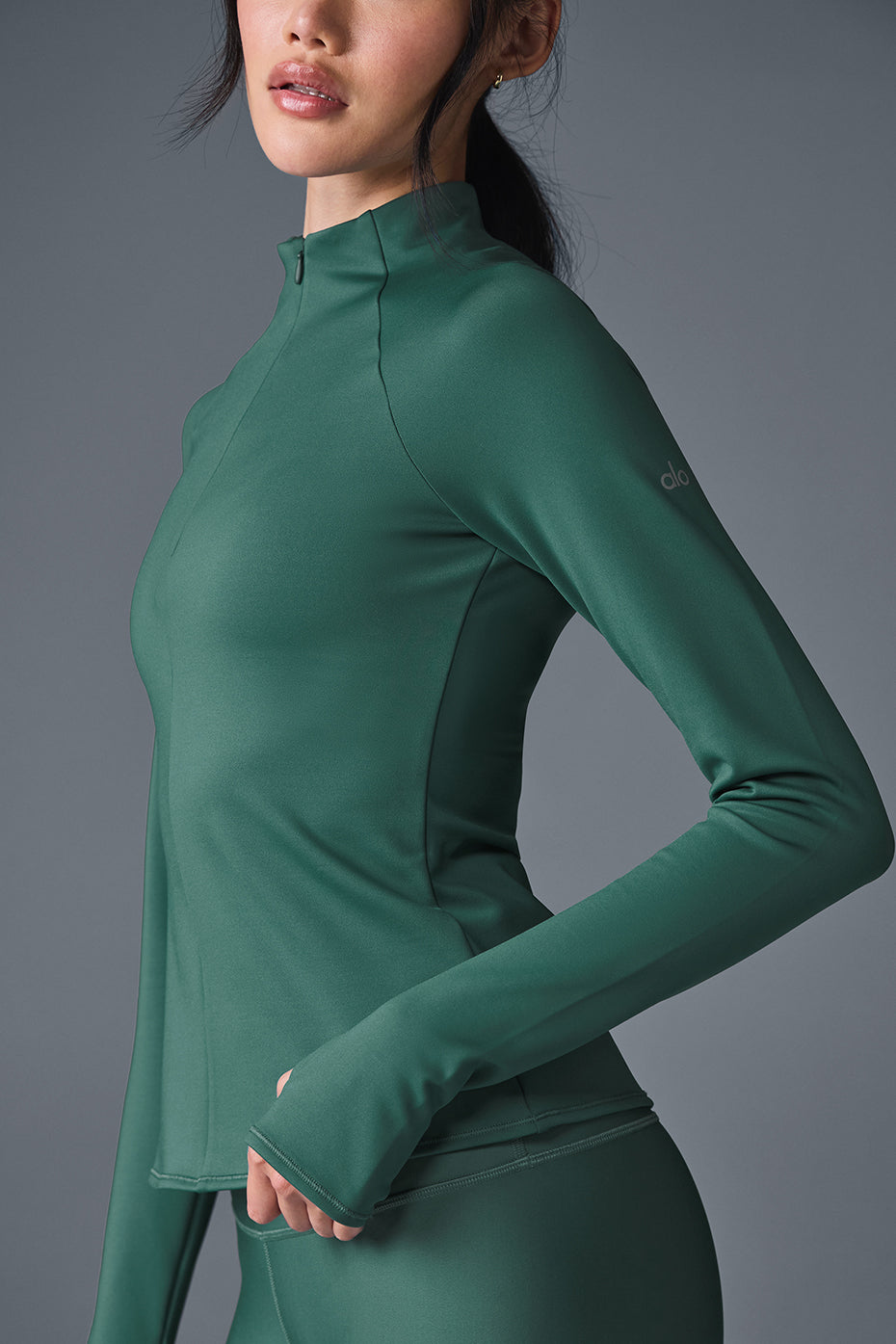 Airlift Winter Warm 1/4 Zip Long Sleeve - Winter Ivy image 3