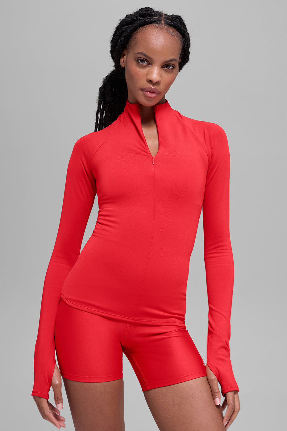 Airlift Winter Warm 1/4 Zip Long Sleeve - Bright Red image 5
