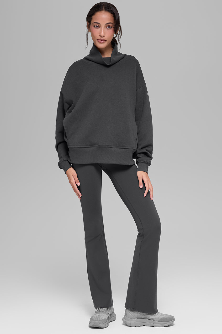Hazy Mock Neck Pullover - Anthracite image 4