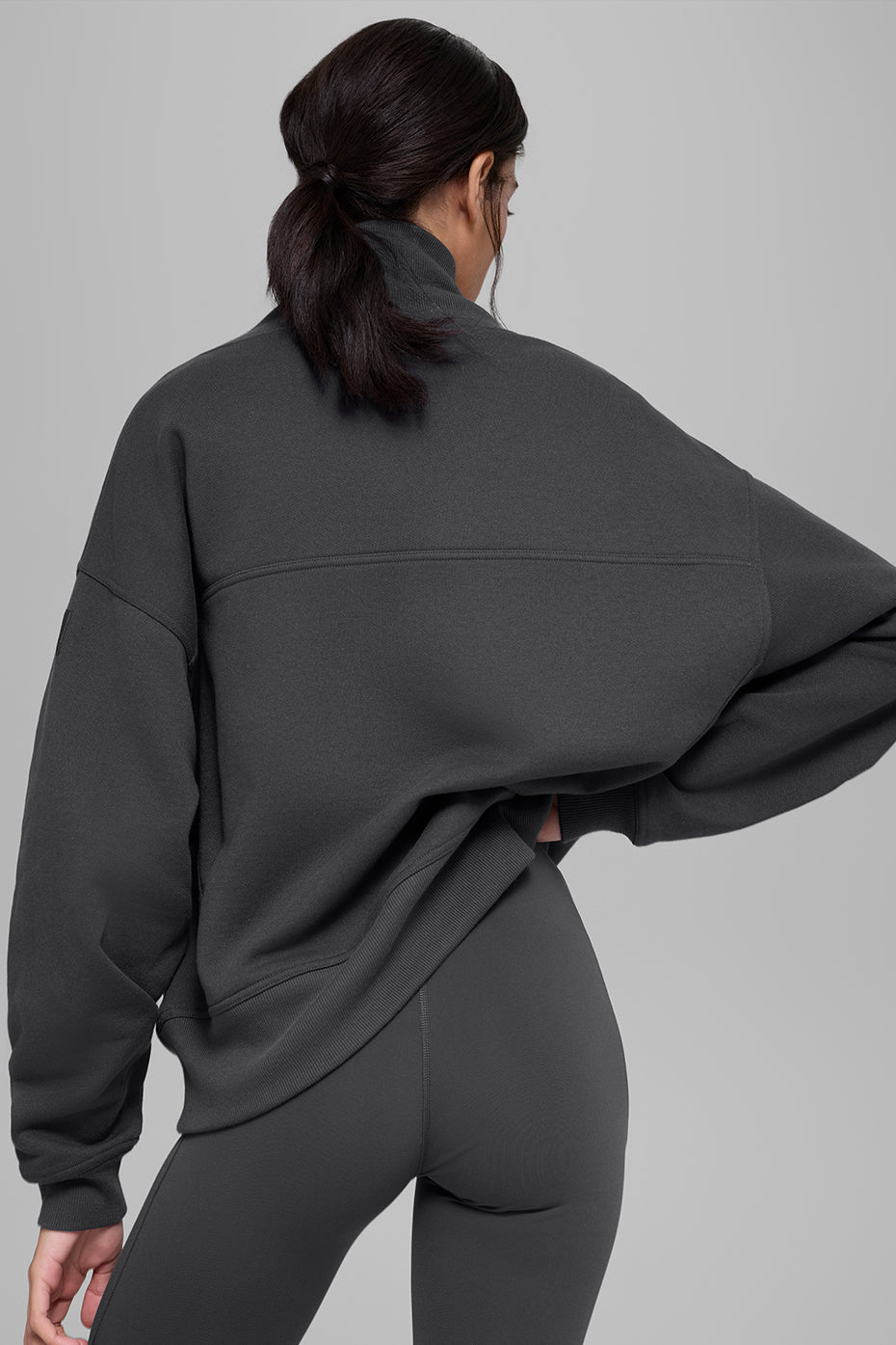 Hazy Mock Neck Pullover - Anthracite image 3