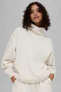 Hazy Mock Neck Pullover - Ivory image 1