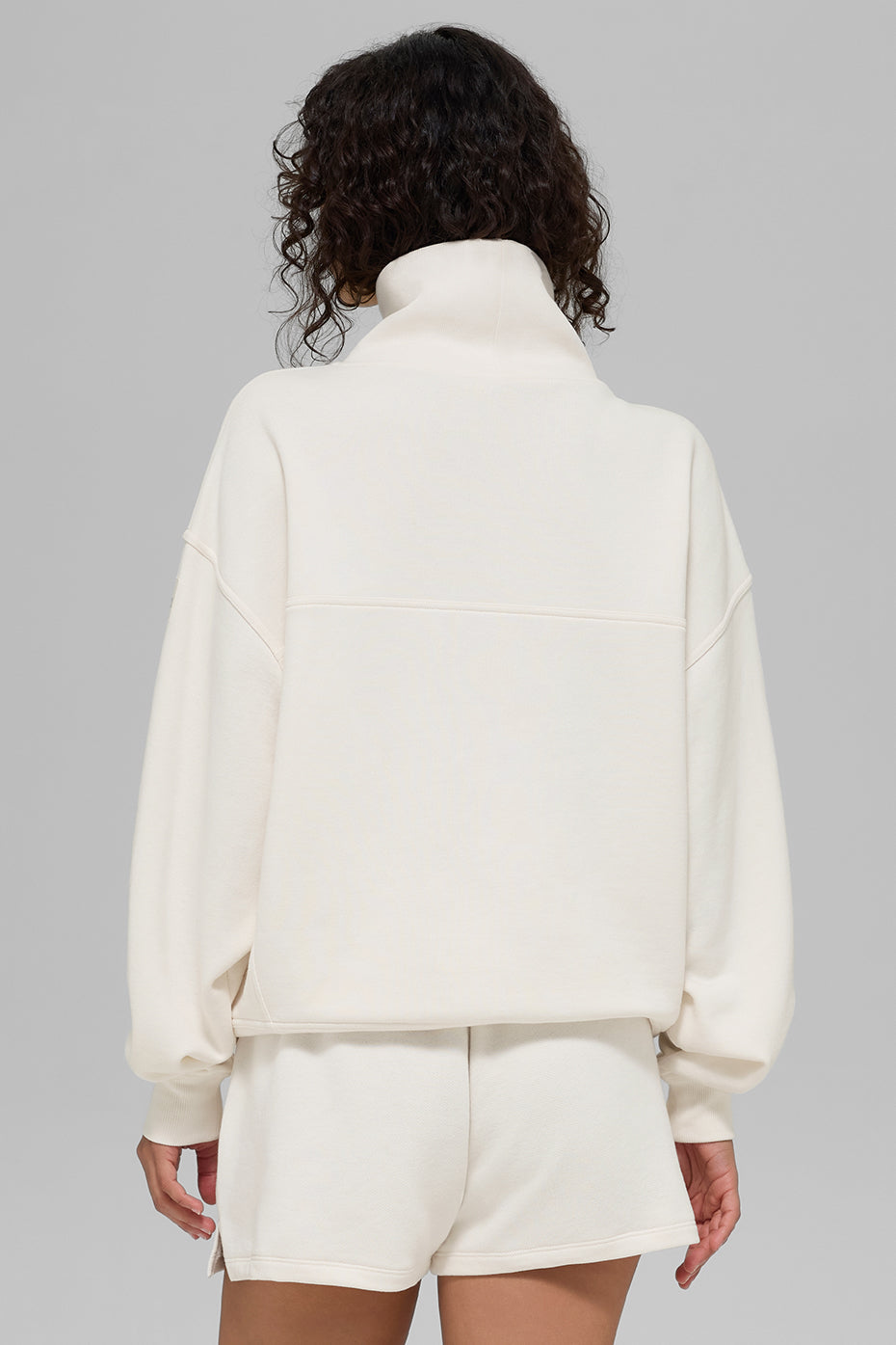 Hazy Mock Neck Pullover - Ivory image 3