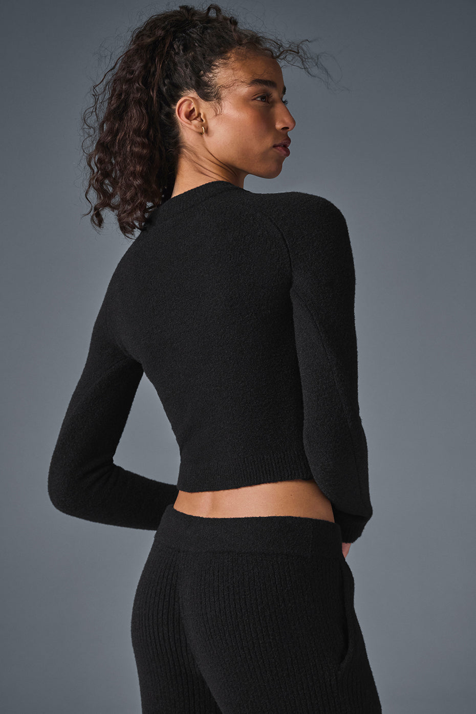 Snuggle Up Sweater Long Sleeve - Black image 3