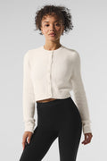 Snuggle Up Sweater Cropped Cardigan - Ivory image 1