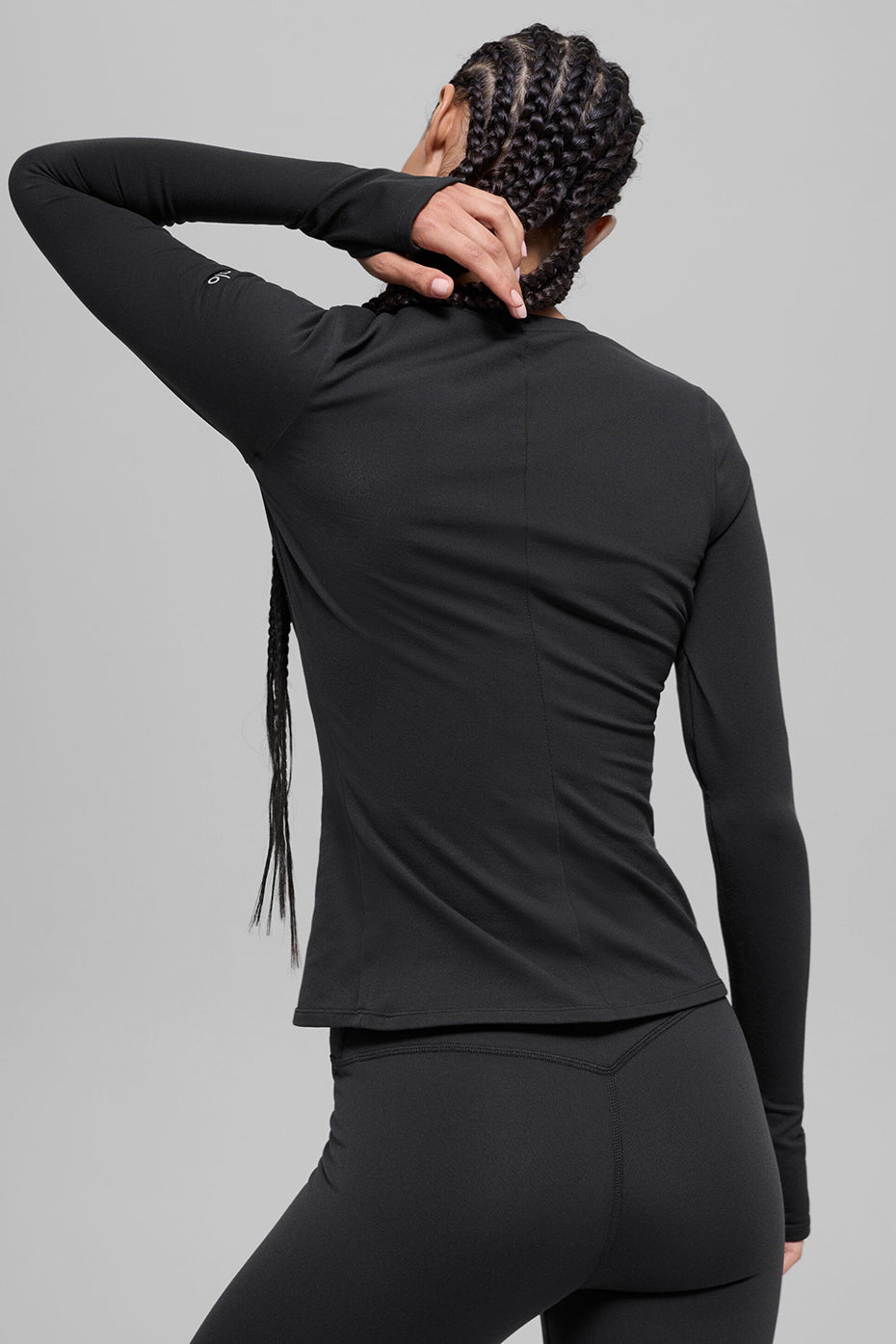 Airbrush Winter Warm Nocturne Long Sleeve - Black image 3