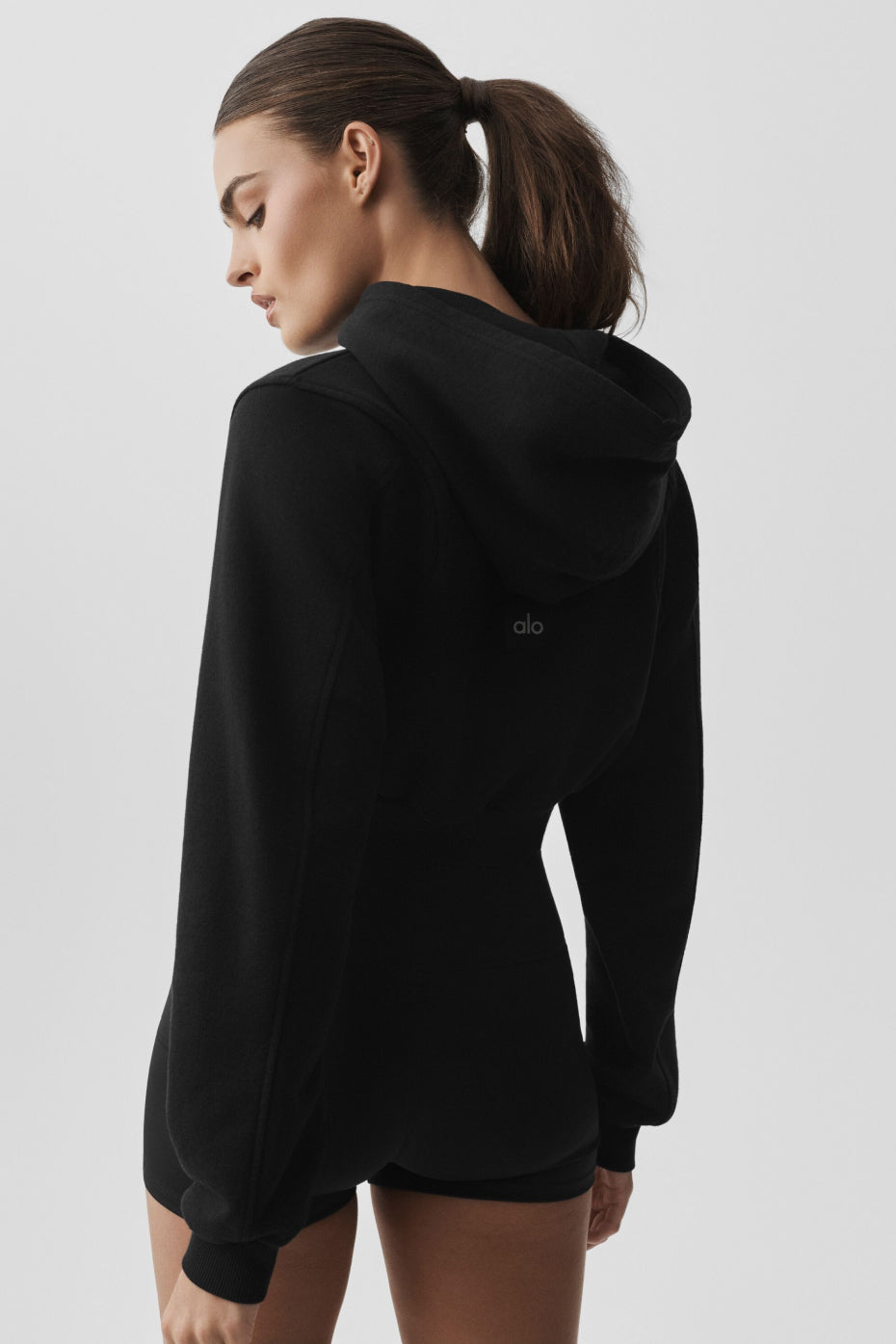 Sweet Escape Zip Up Hoodie - Black image 3
