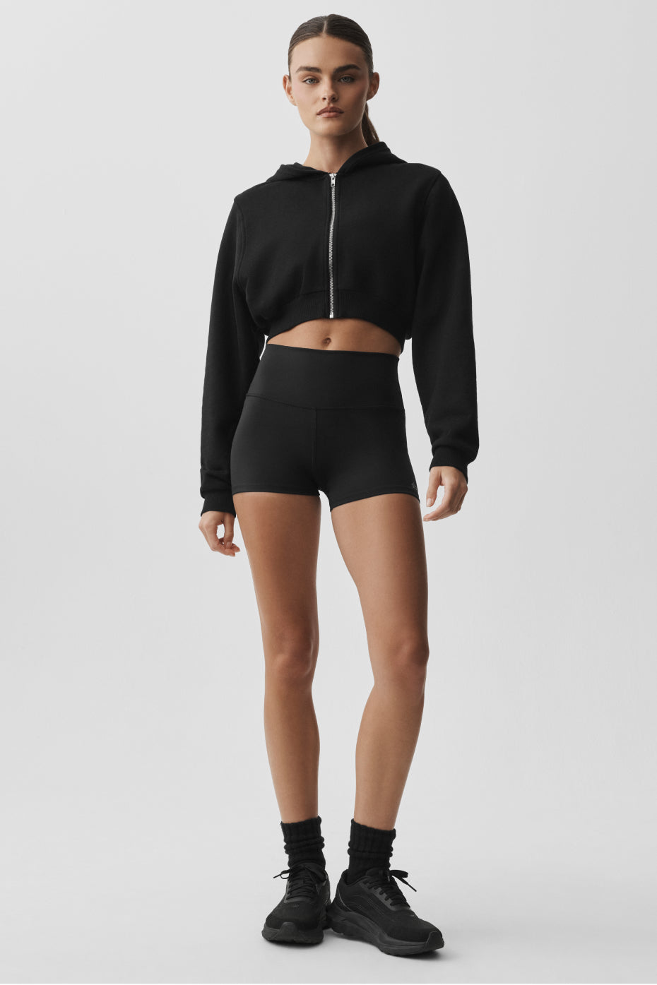 Sweet Escape Zip Up Hoodie - Black image 5