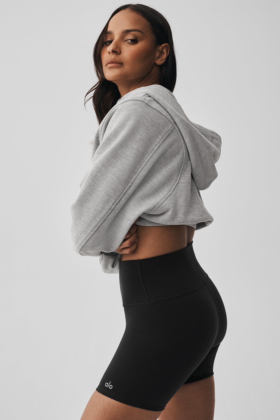 Sweet Escape Zip Up Hoodie - Athletic Heather Grey image 2