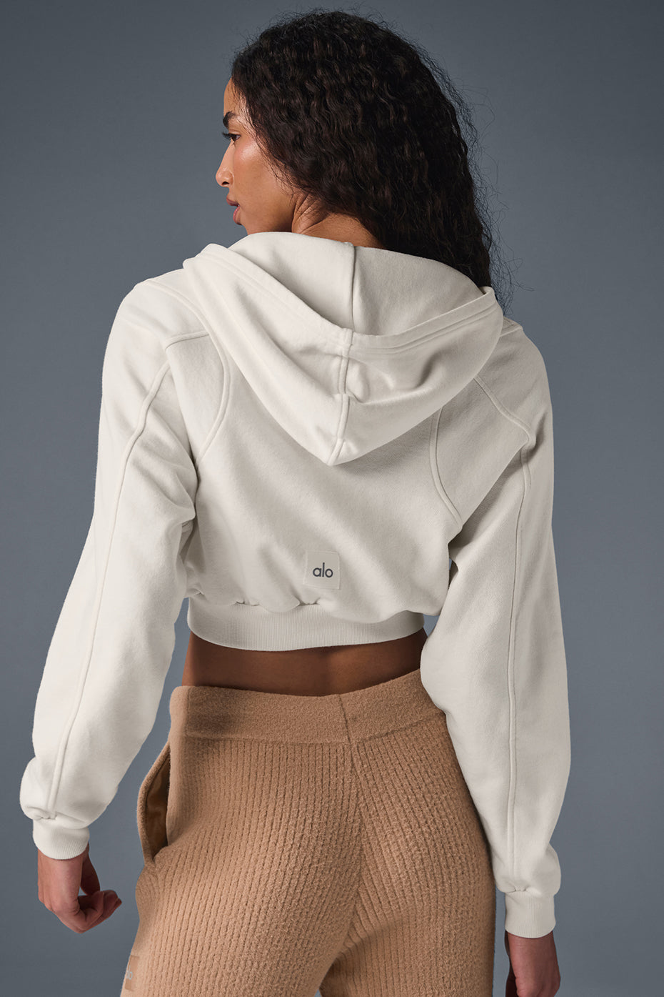 Sweet Escape Zip Up Hoodie - Ivory image 3