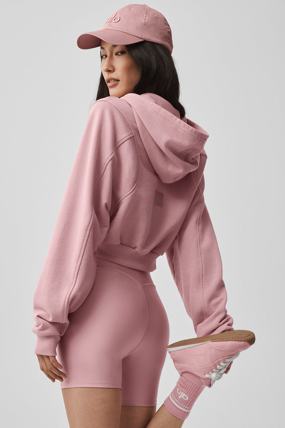 Sweet Escape Zip Up Hoodie - Vintage Pink image 5