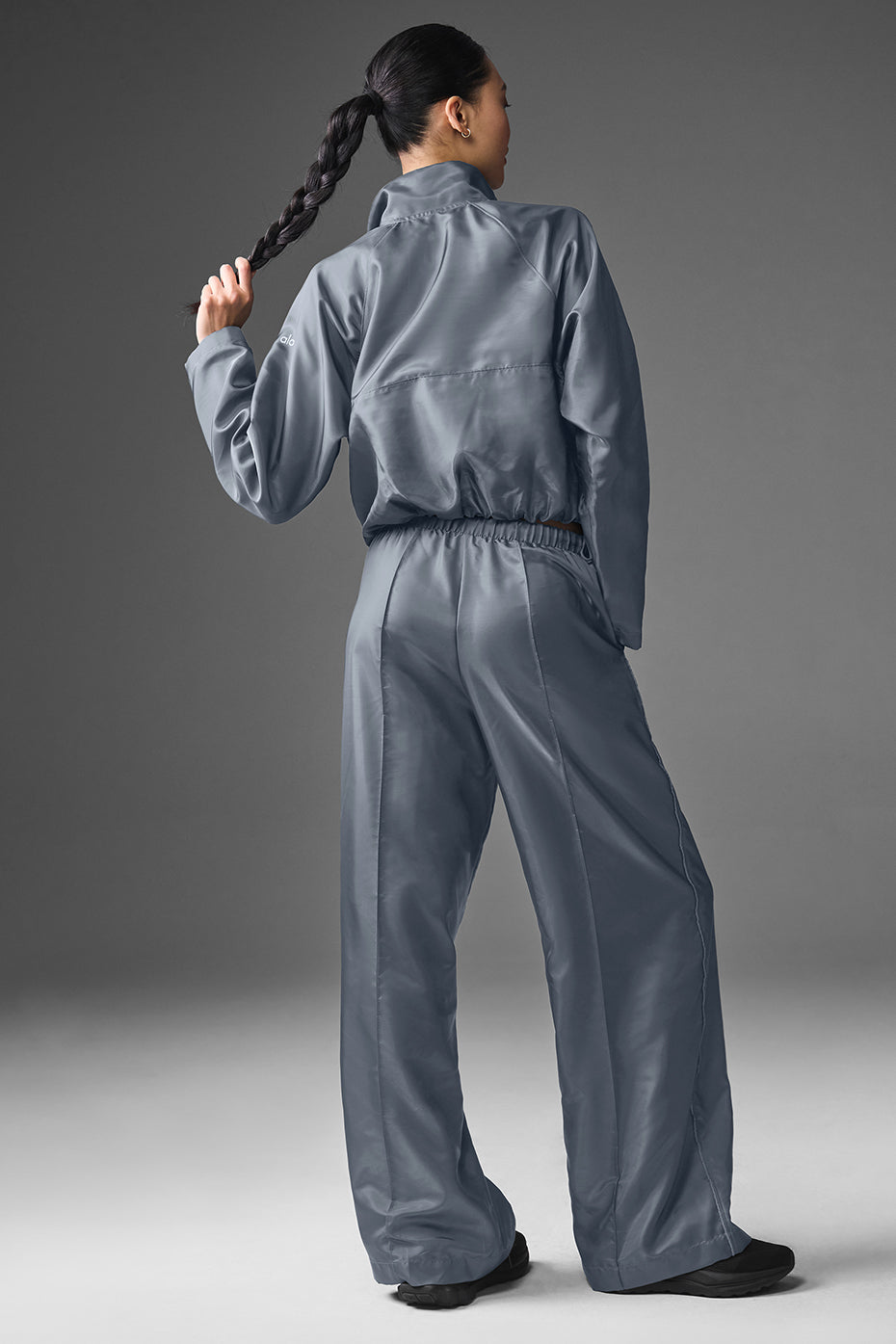Cropped Afterglow Pullover - Steel Grey image 4