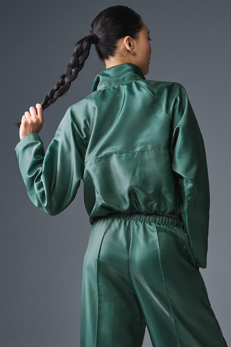 Cropped Afterglow Pullover - Winter Ivy image 4