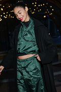 Cropped Afterglow Pullover - Winter Ivy image 1