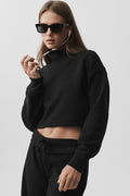 Cropped Serenity Coverup - Black image 1