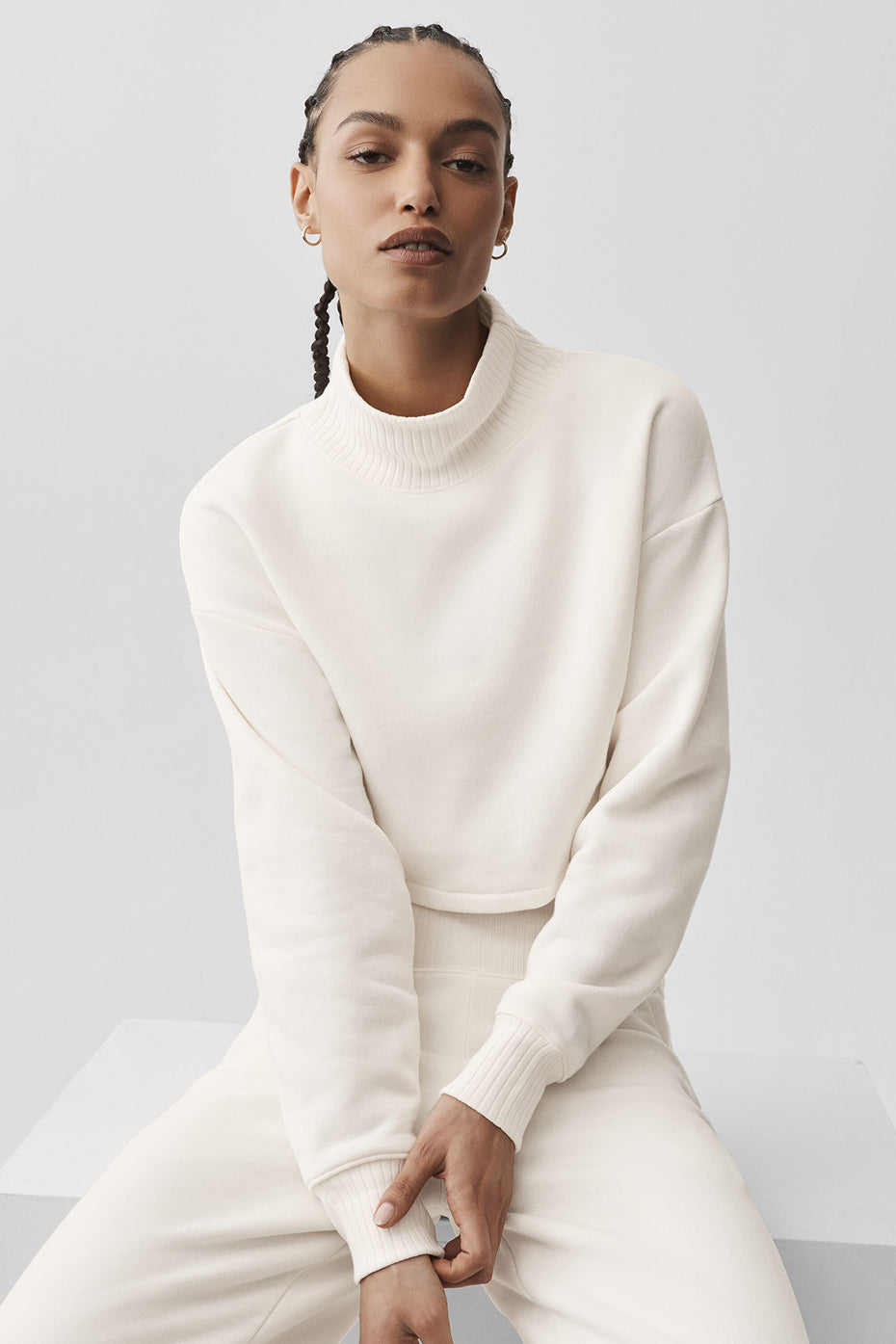 Cropped Serenity Coverup - Ivory image 4