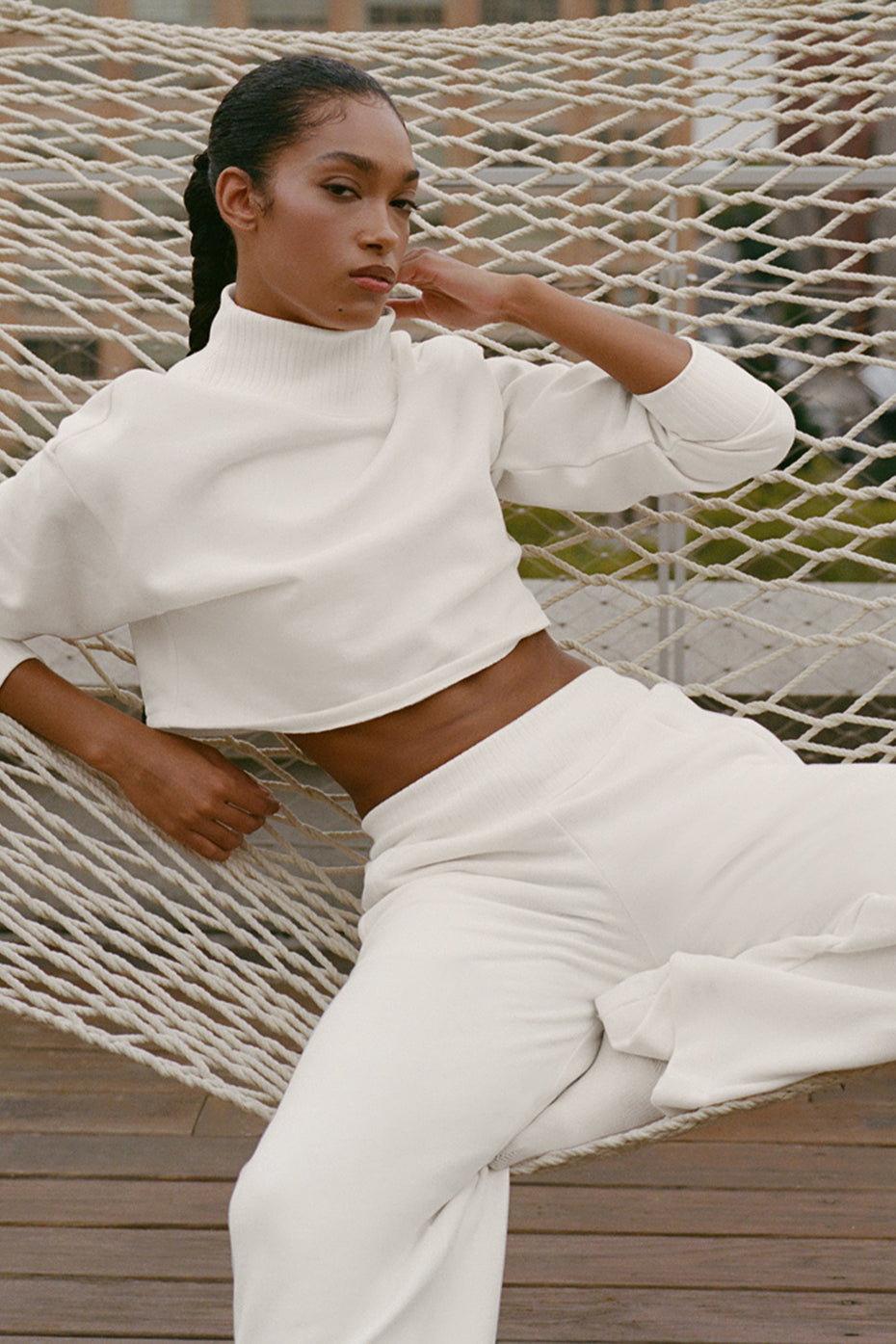 Cropped Serenity Coverup - Ivory image 1