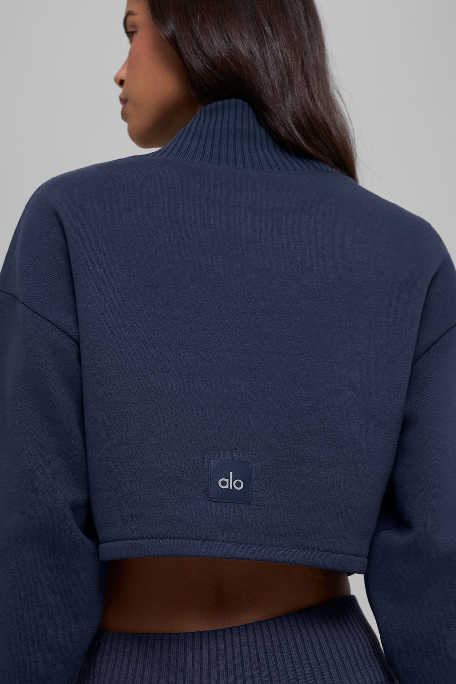 Cropped Serenity Coverup - Navy image 3