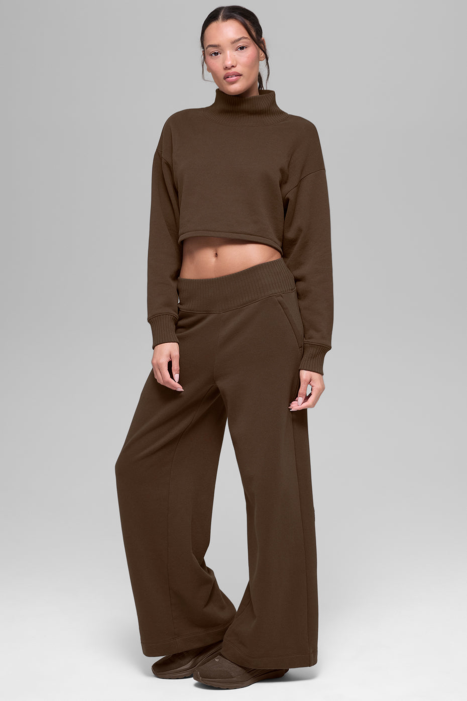 Cropped Serenity Coverup - Espresso image 4