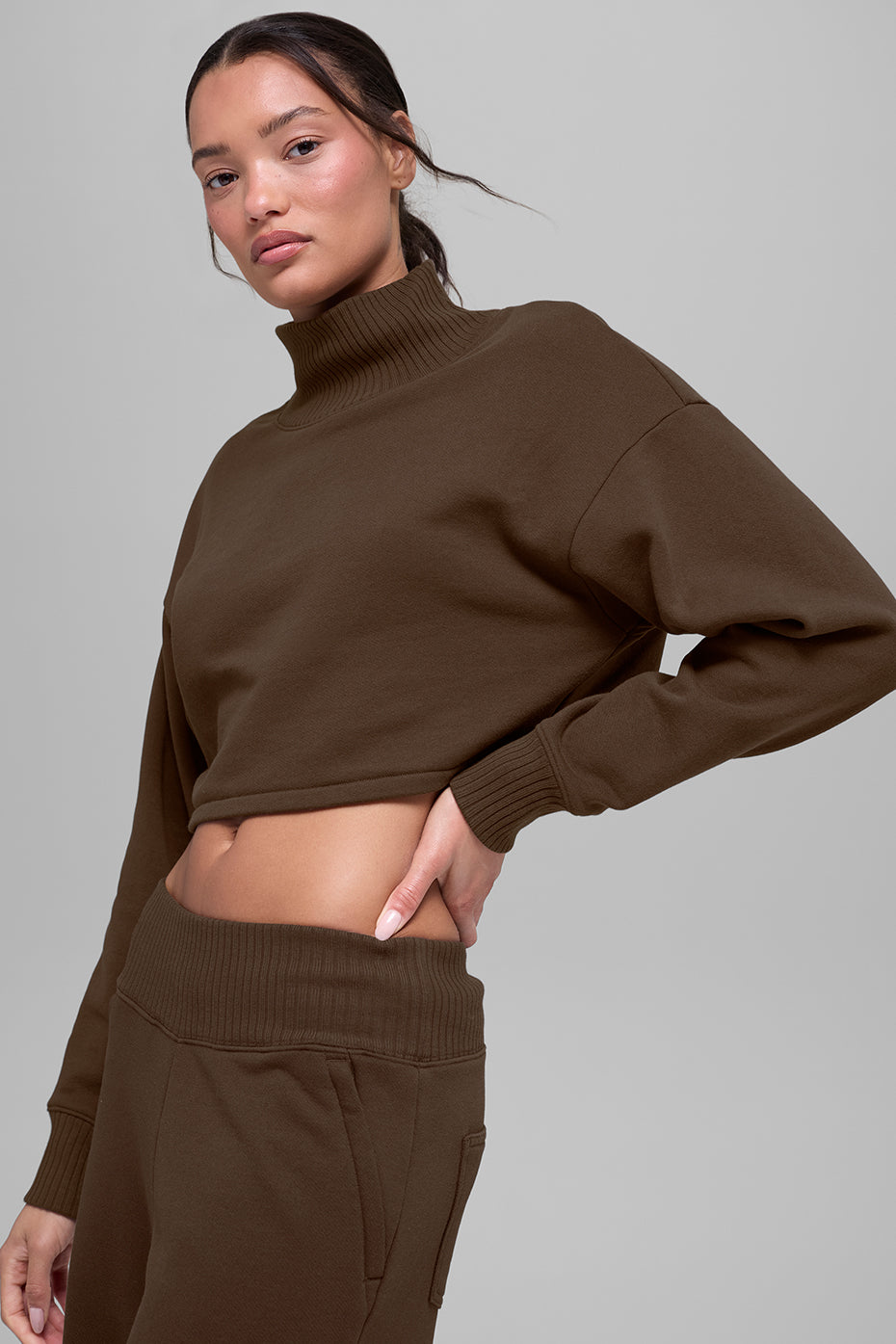 Cropped Serenity Coverup - Espresso image 1
