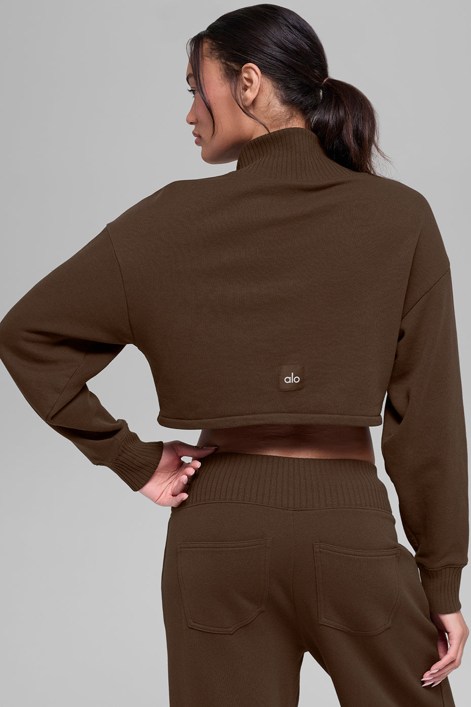 Cropped Serenity Coverup - Espresso image 3