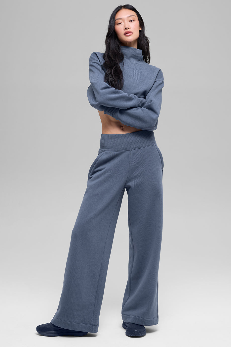 Cropped Serenity Coverup - Bluestone image 5