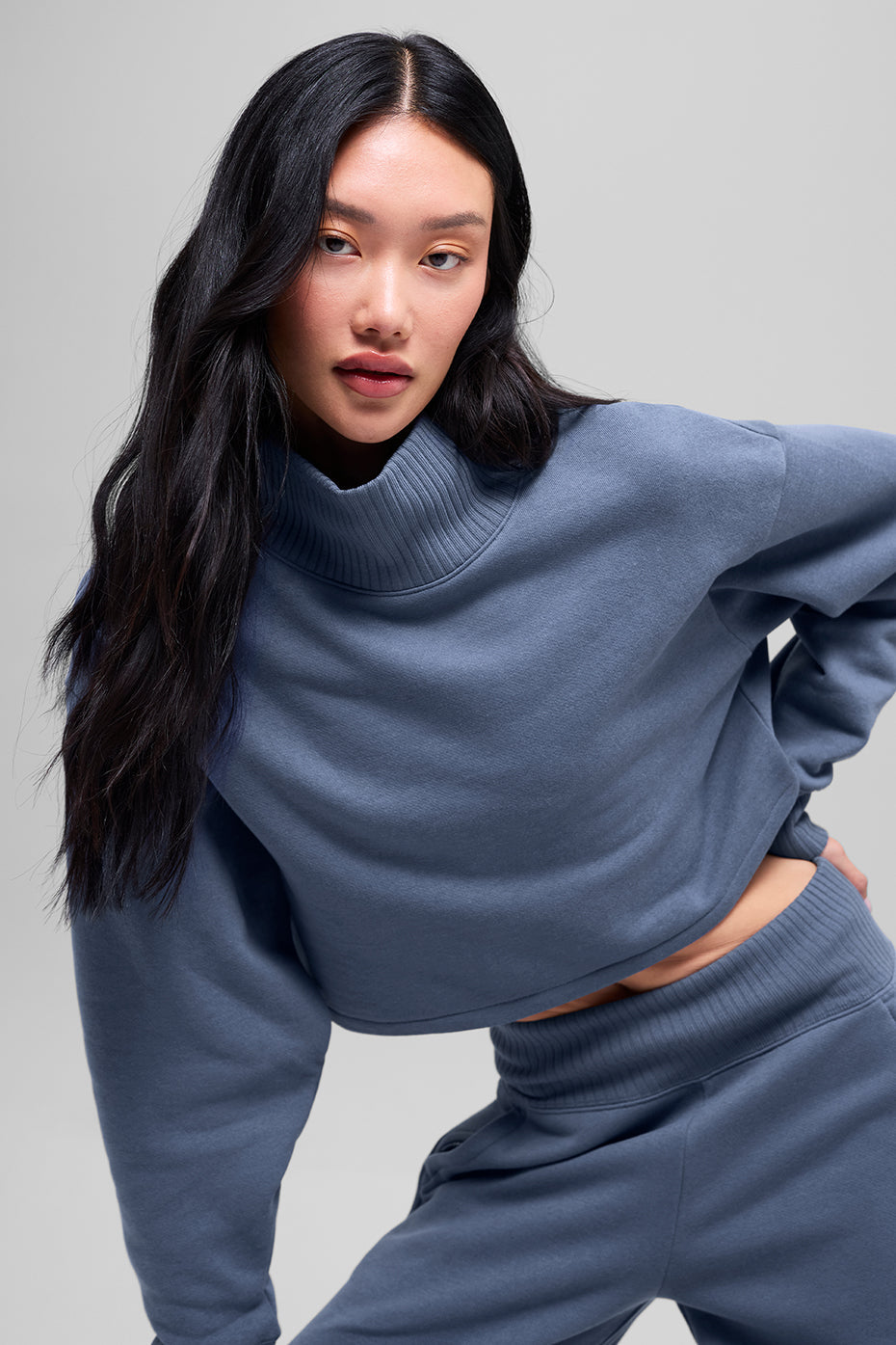 Cropped Serenity Coverup - Bluestone image 4