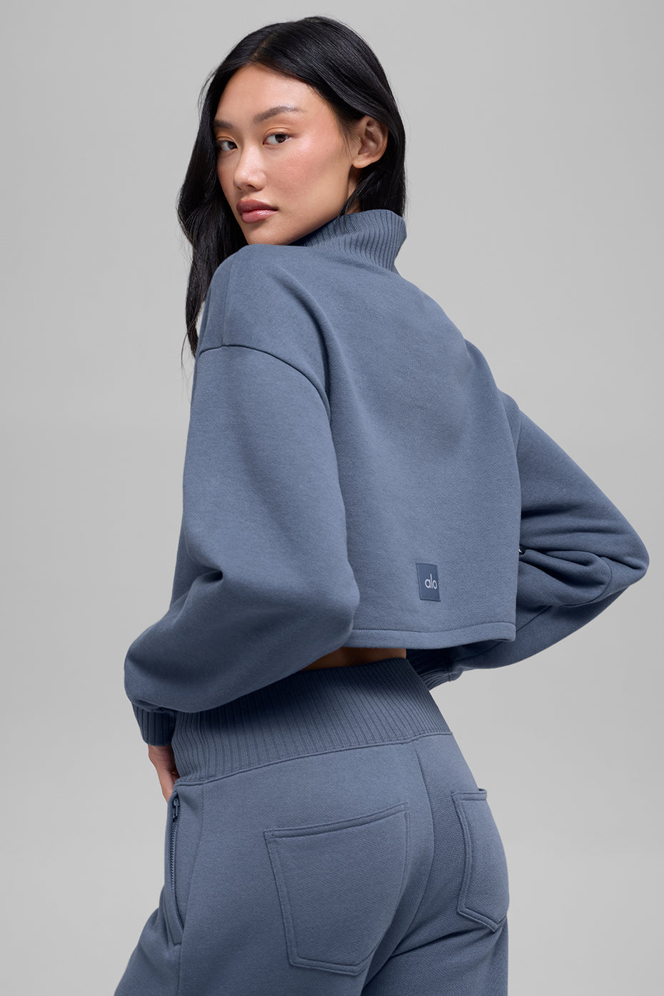 Cropped Serenity Coverup - Bluestone image 3