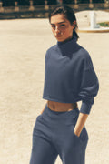 Cropped Serenity Coverup - Bluestone image 1