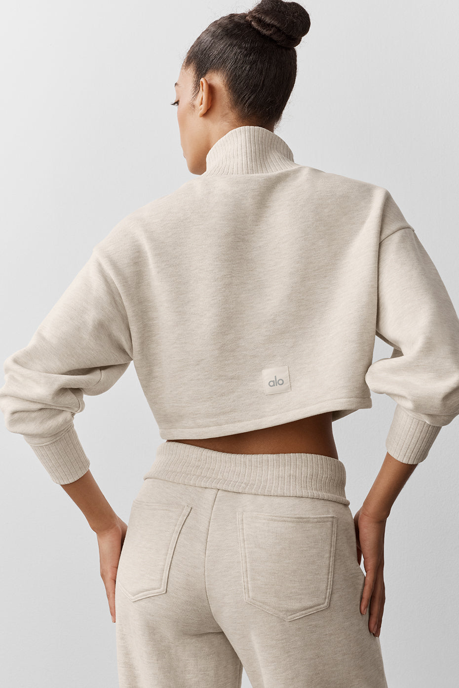 Cropped Serenity Coverup - Oatmeal Heather image 2