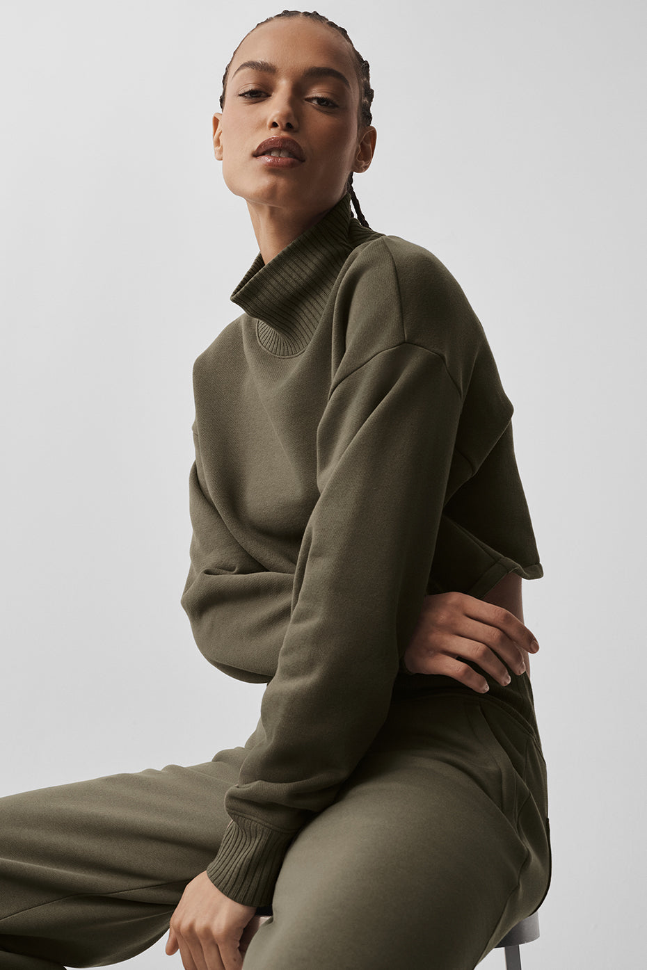 Cropped Serenity Coverup - Olive Tree image 5