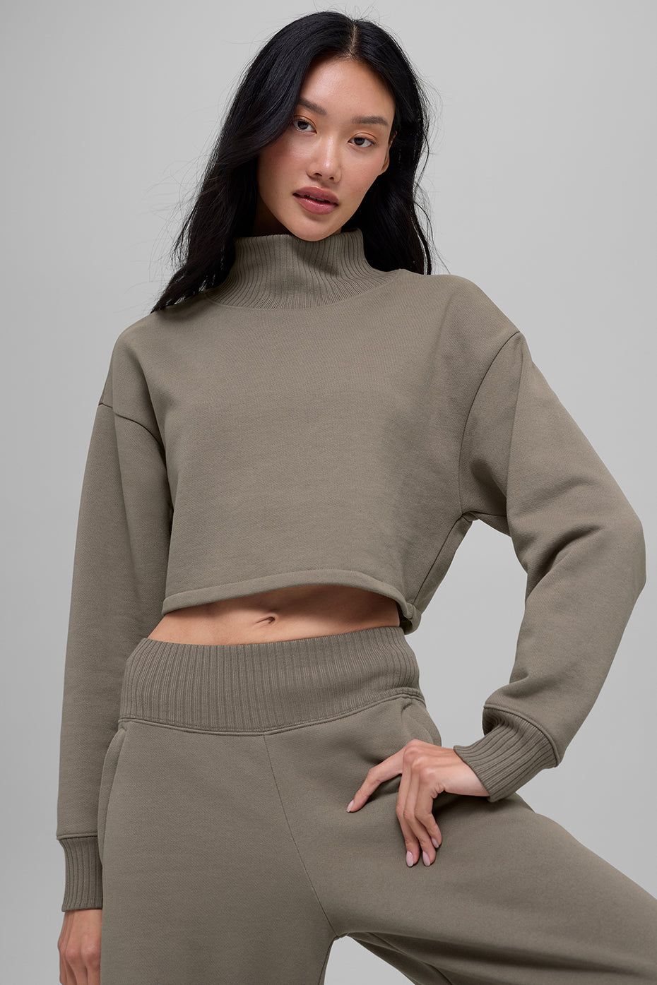 Cropped Serenity Coverup - Light Cocoa image 2