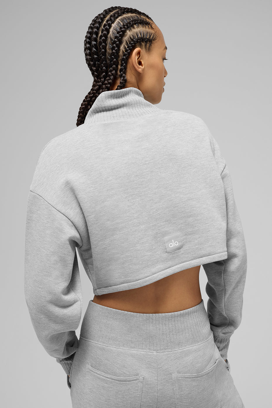 Cropped Serenity Coverup - Athletic Heather Grey image 4
