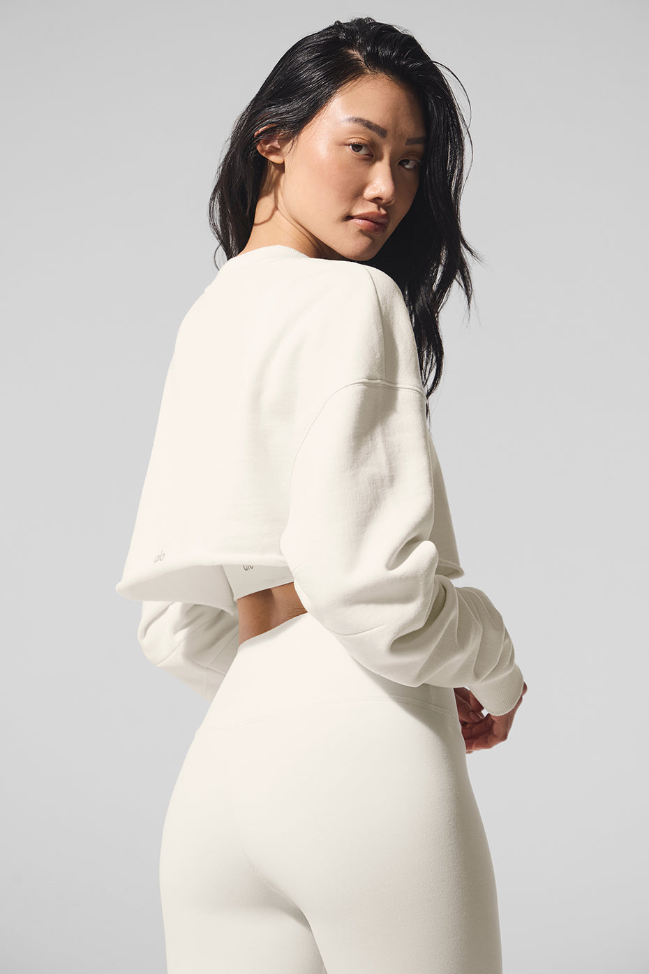 Extreme Cropped Pullover - Ivory image 2
