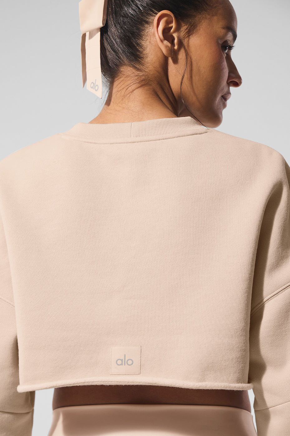 Extreme Cropped Pullover - Macadamia image 4