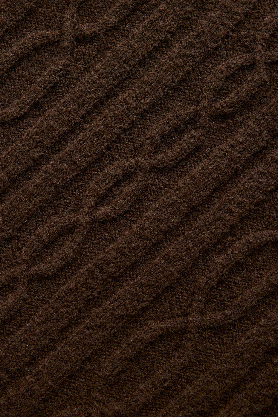 Cable Knit Cropped Winter Bliss Turtleneck Long Sleeve - Espresso image 6