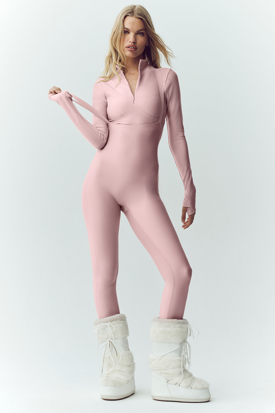 Airlift Winter Warm Ski Time Long Sleeve - Pink Champagne image 5