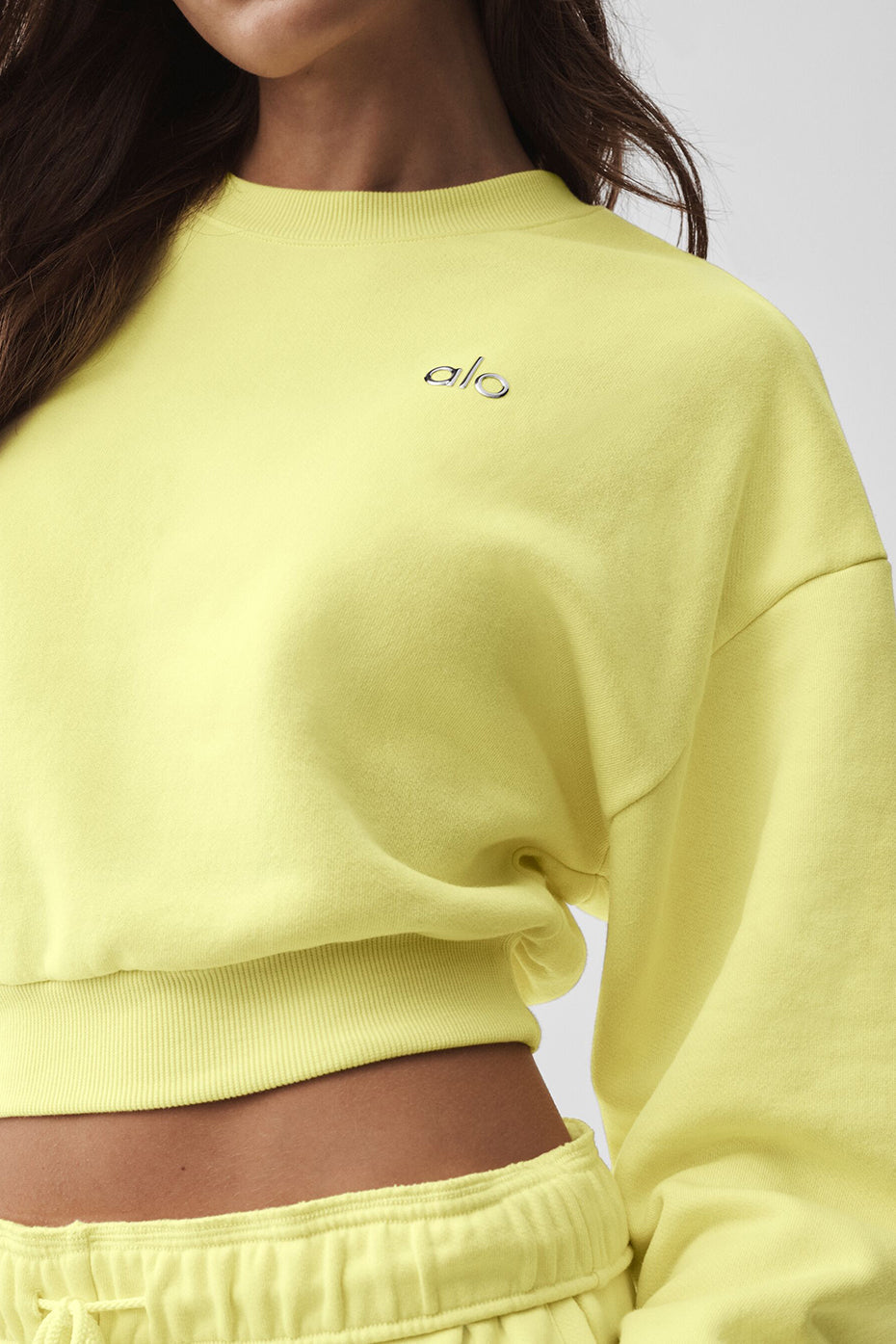 Cropped Accolade Crewneck - Sunshine image 4
