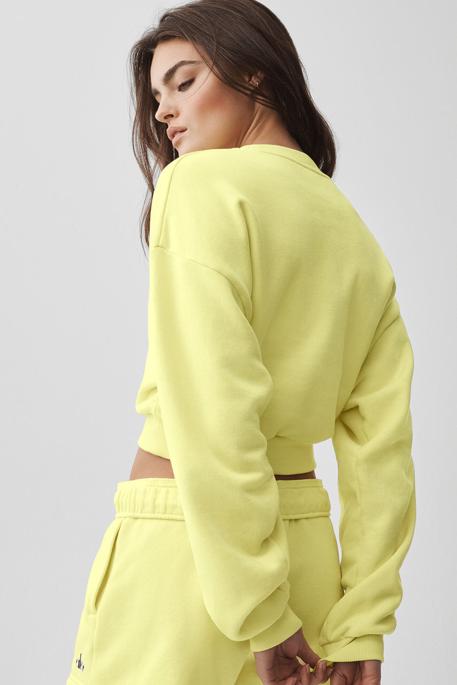 Cropped Accolade Crewneck - Sunshine image 2