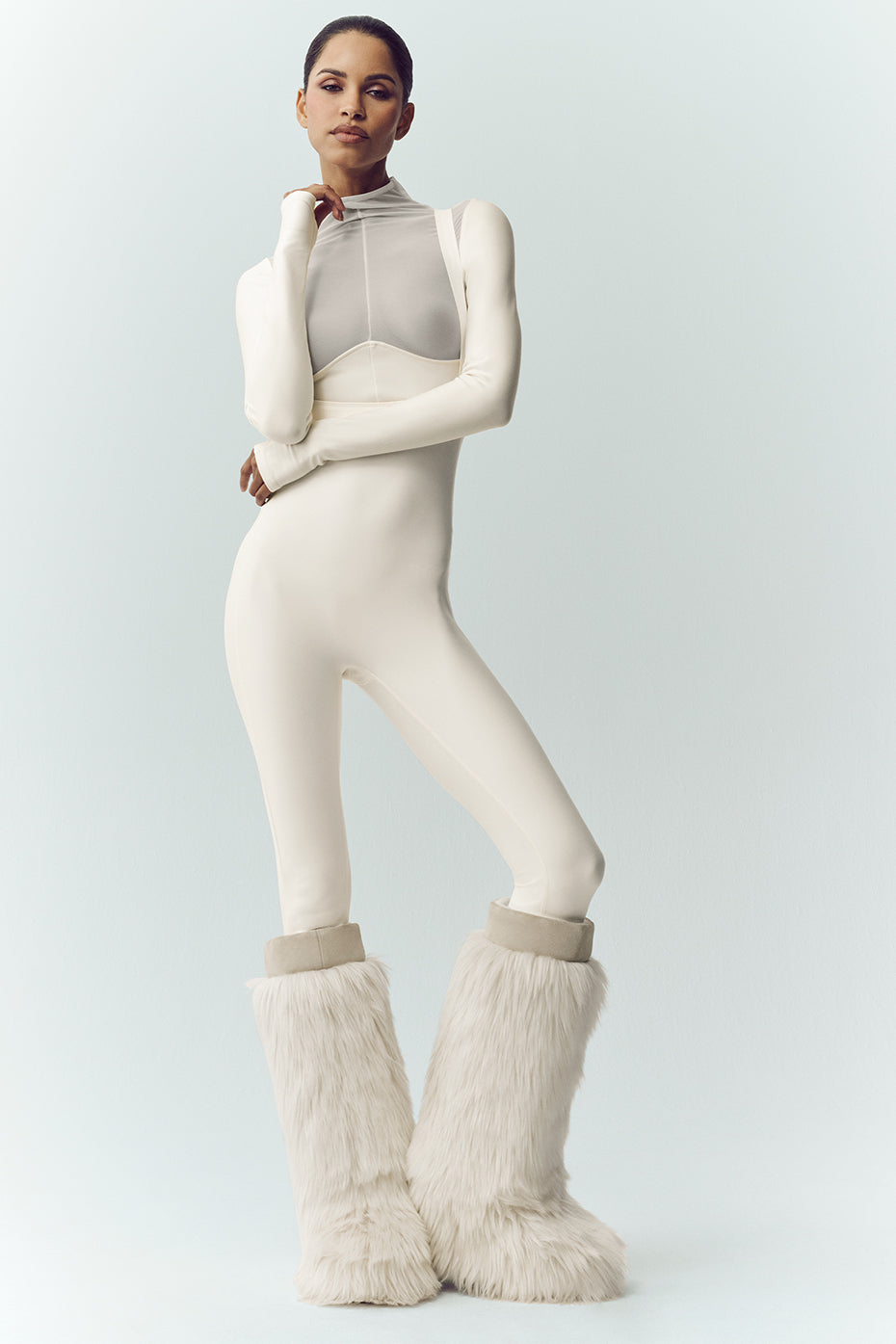 Airlift Winter Warm Mesh Ski Time Long Sleeve - Ivory image 4