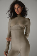 Airlift Winter Warm Mesh Ski Time Long Sleeve - Light Cocoa image 1